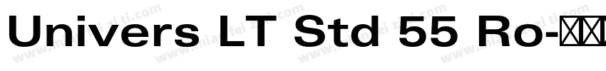 Univers LT Std 55 Ro字体转换